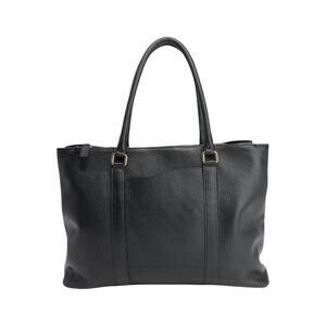Terrida The Colorful Leather Tote Bag Black